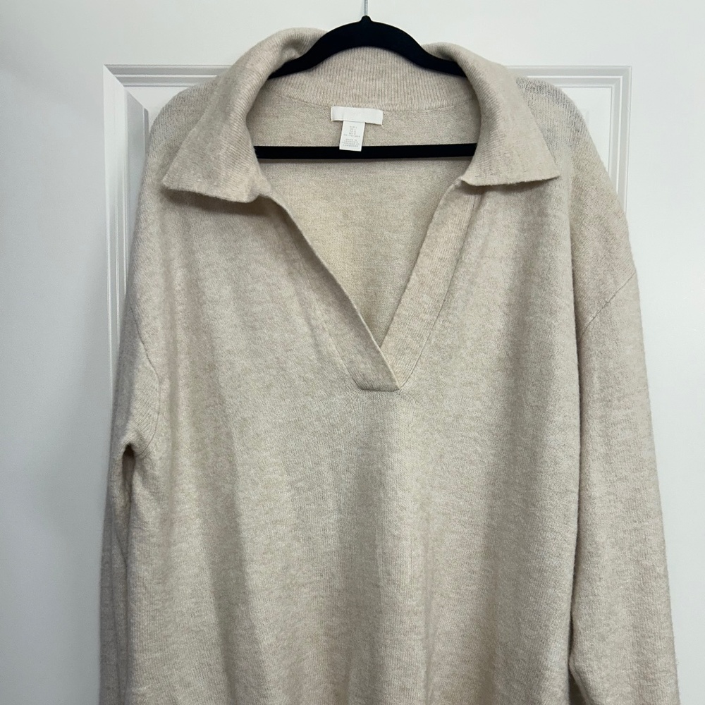 Cream Polo Sweater